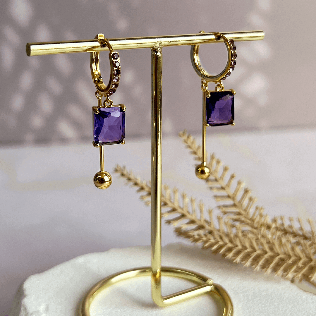 Aretes Exquisite Purple