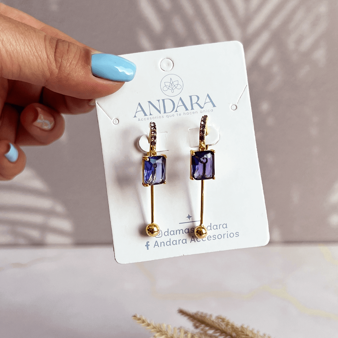Aretes Exquisite Purple
