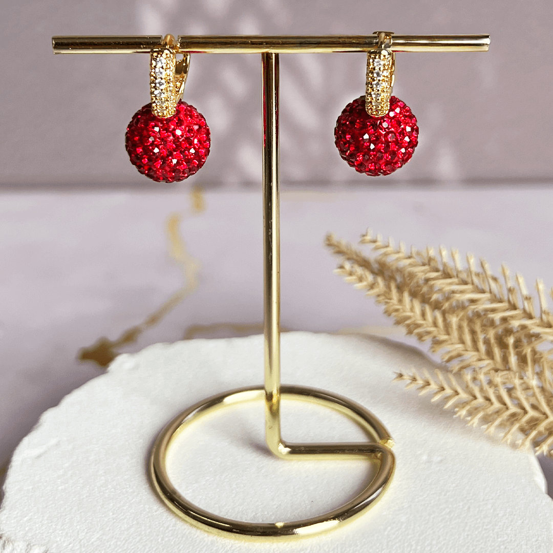 Aretes Glamour Red