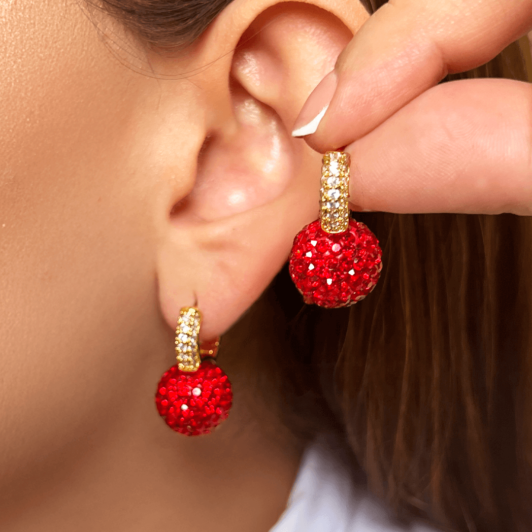 Aretes Glamour Red