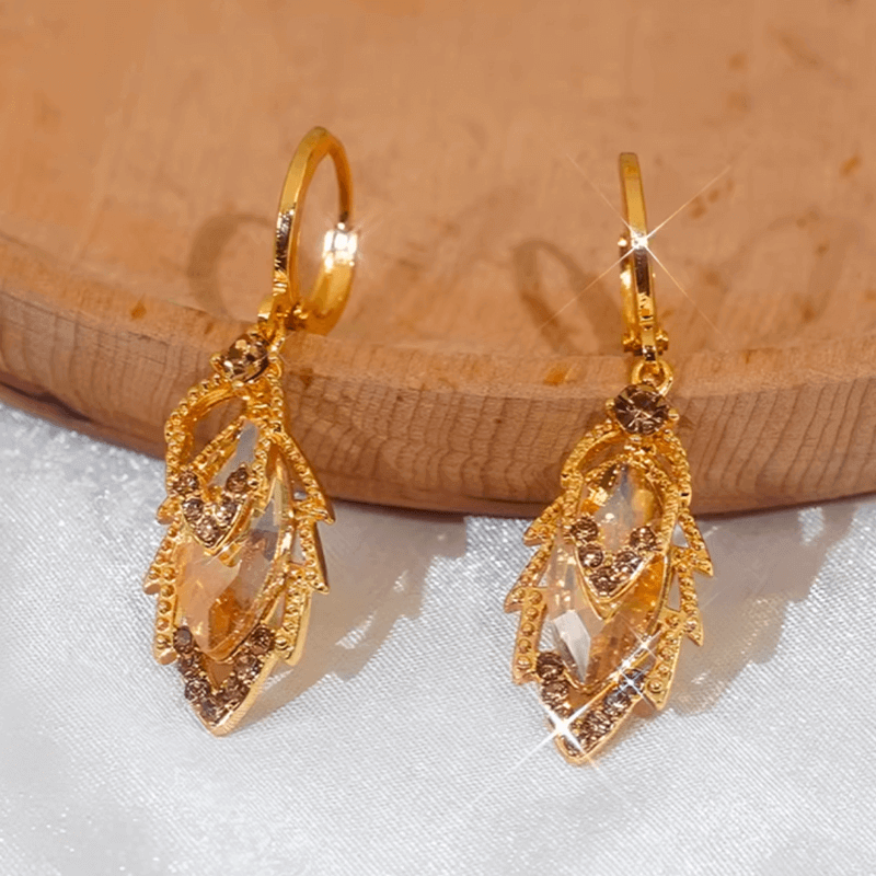 Aretes Hoja Dorada