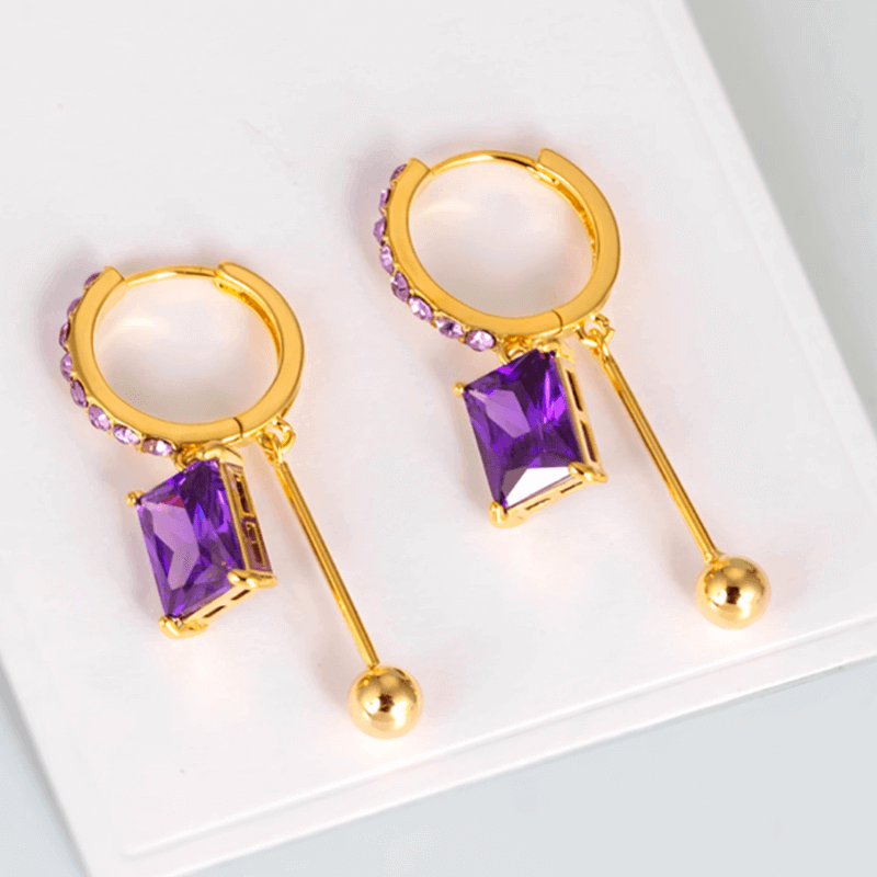 Aretes Exquisite Purple