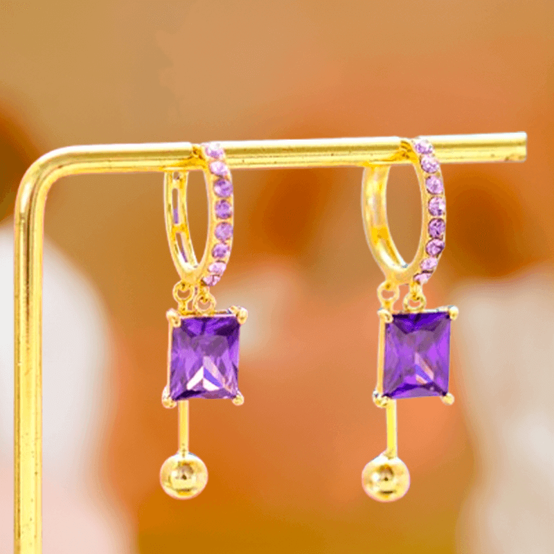 Aretes Exquisite Purple