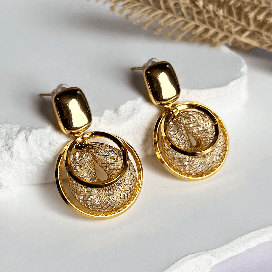 ARETES NEST GOLD (Baño de oro 18k)