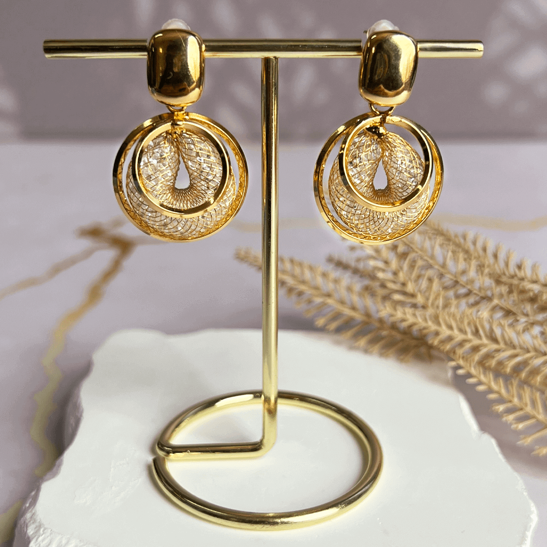 ARETES NEST GOLD (Baño de oro 18k)