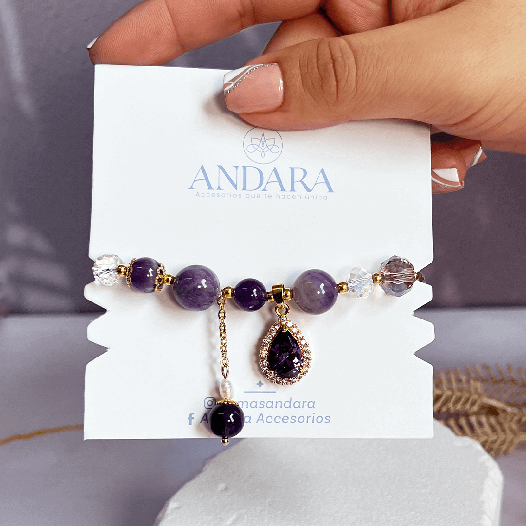 Pulsera piedra amatista - Special bracelet