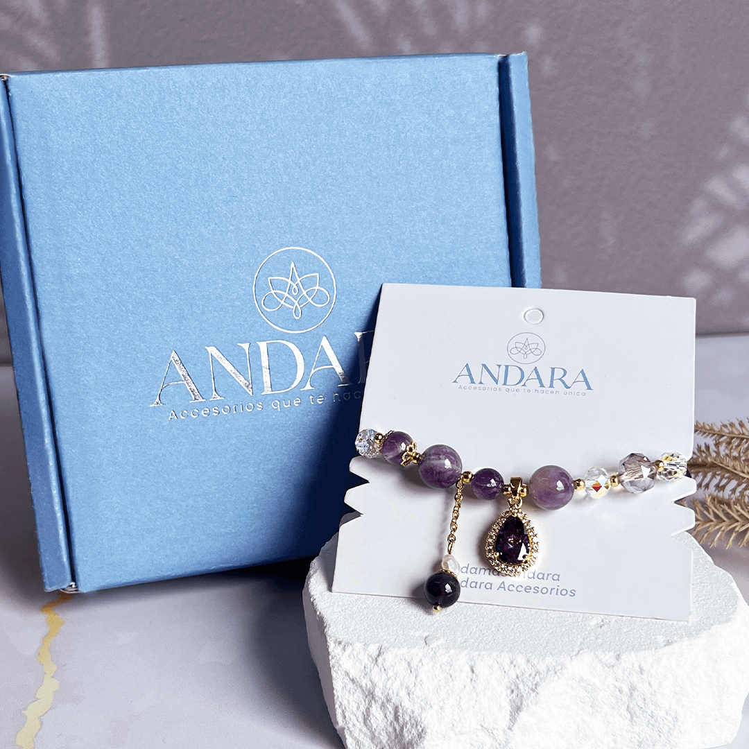 Pulsera piedra amatista - Special bracelet