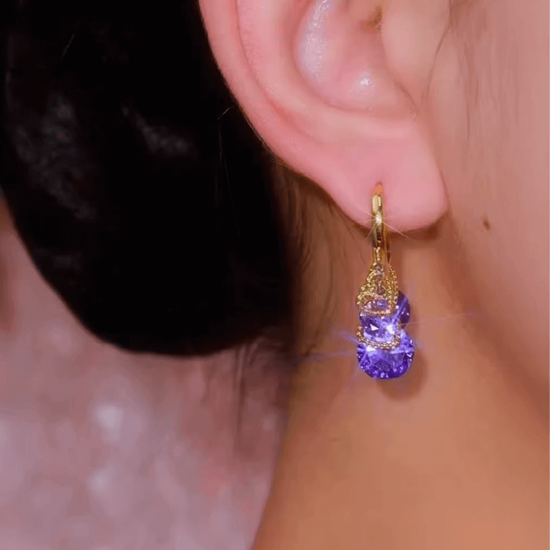 Aretes Lluvia Violet