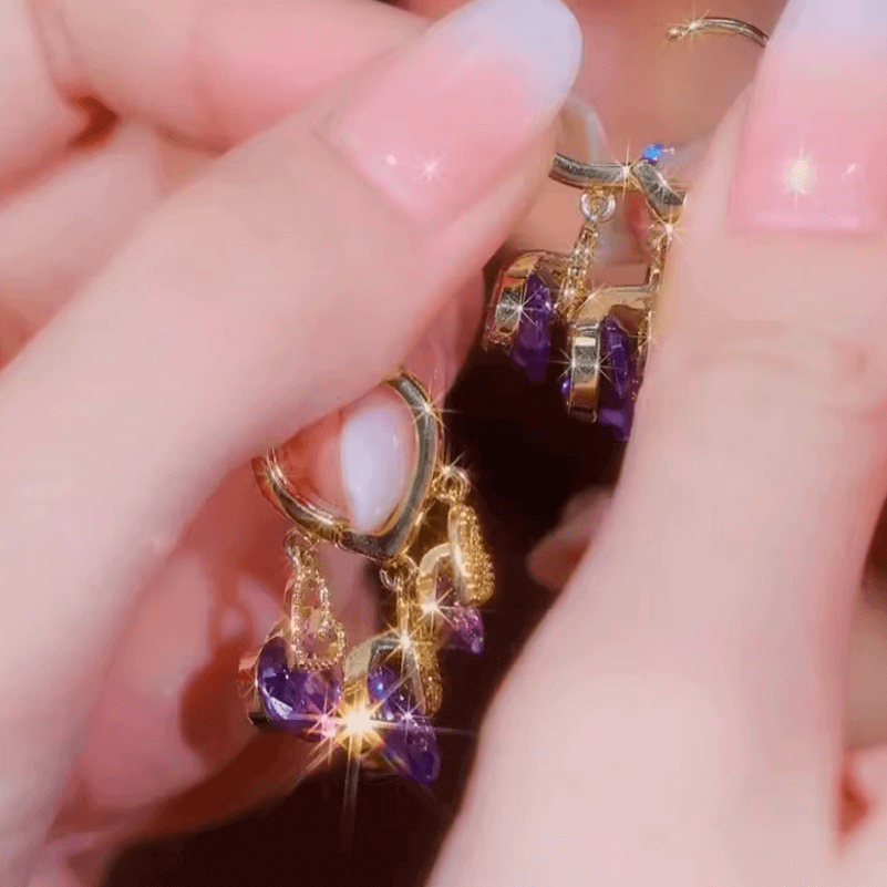 Aretes Lluvia Violet