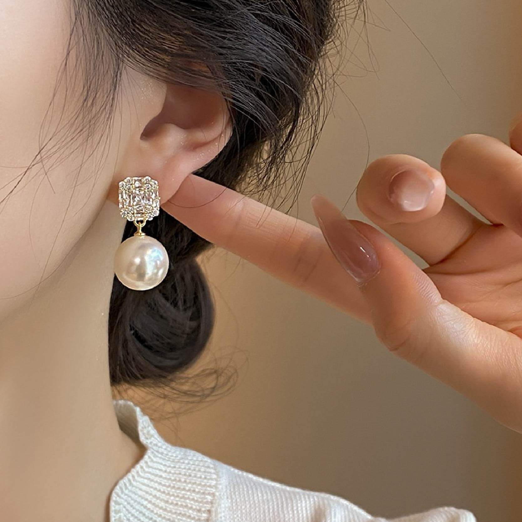 Aretes Perla Vintage