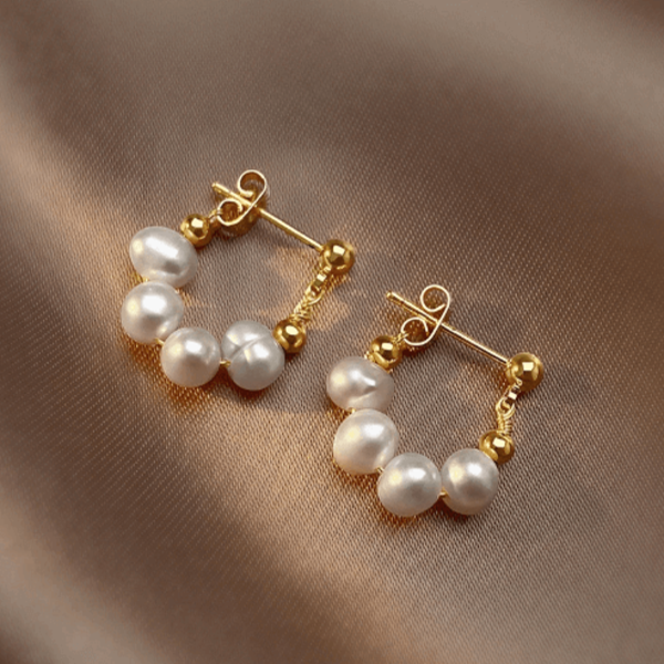 Aretes de perla brillante ® Fancy pearl