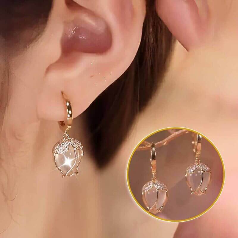 Aretes Tulipán Dorado