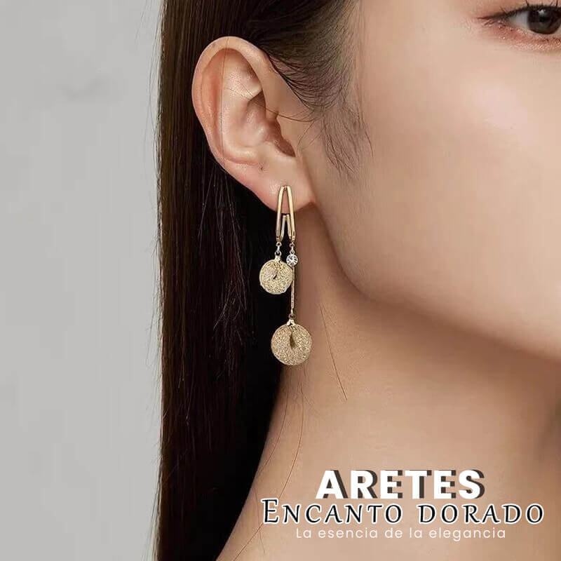 Aretes Encanto Dorado