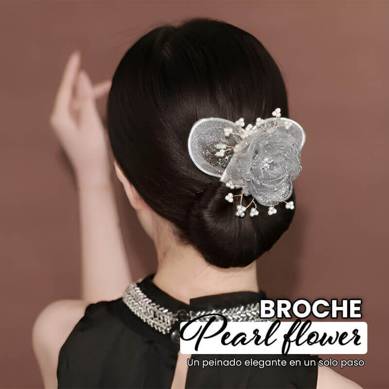 Broche Pearl Flower