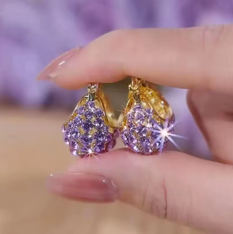 Aretes Cesta Purple