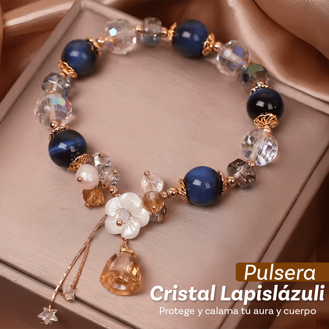 Pulsera Cristal Lapislázuli