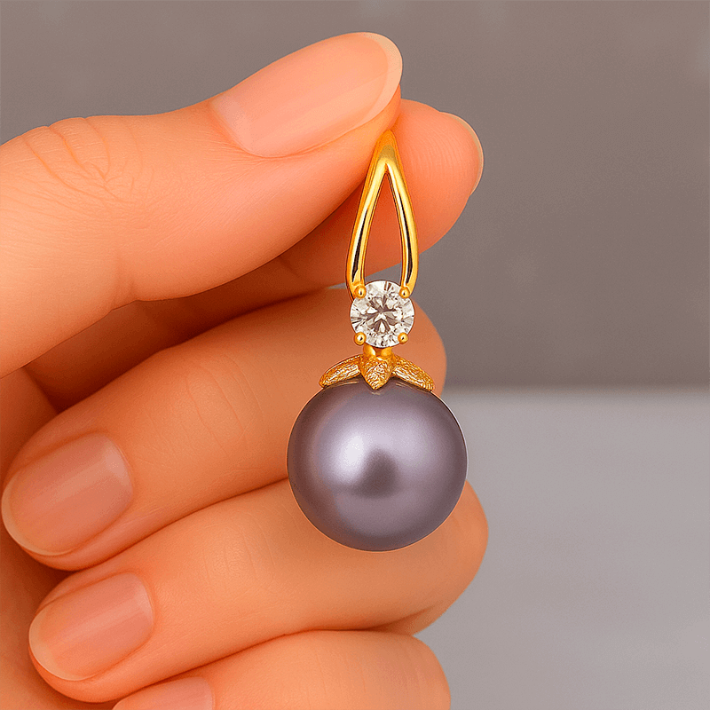 Aretes Purple Pearl