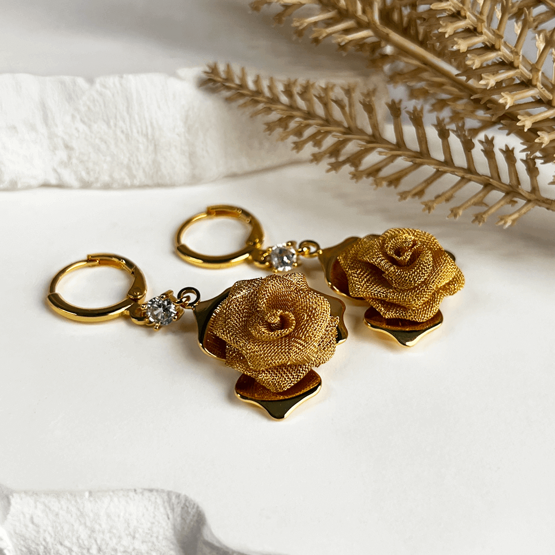 Aretes Rosa Gold