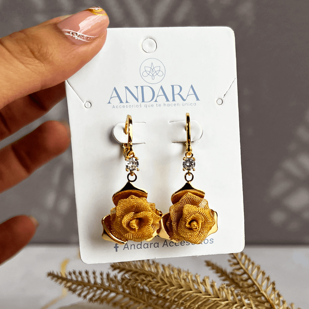 Aretes Rosa Gold