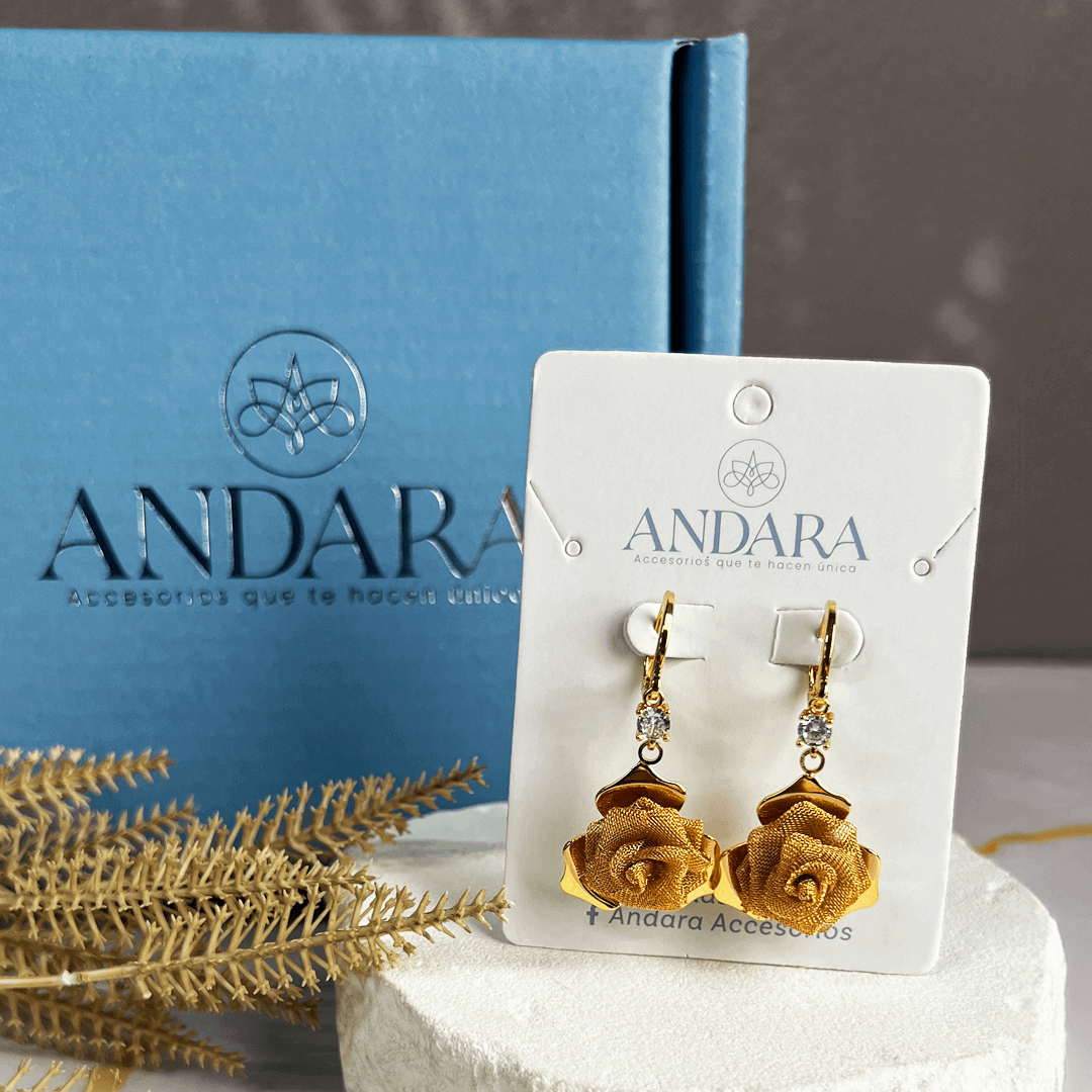 Aretes Rosa Gold