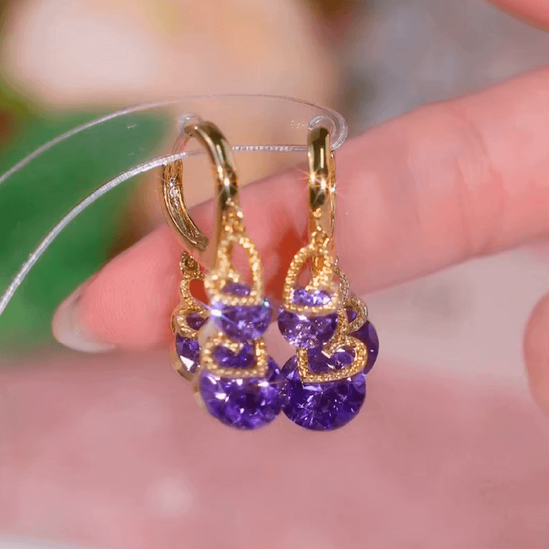 Aretes Lluvia Violet