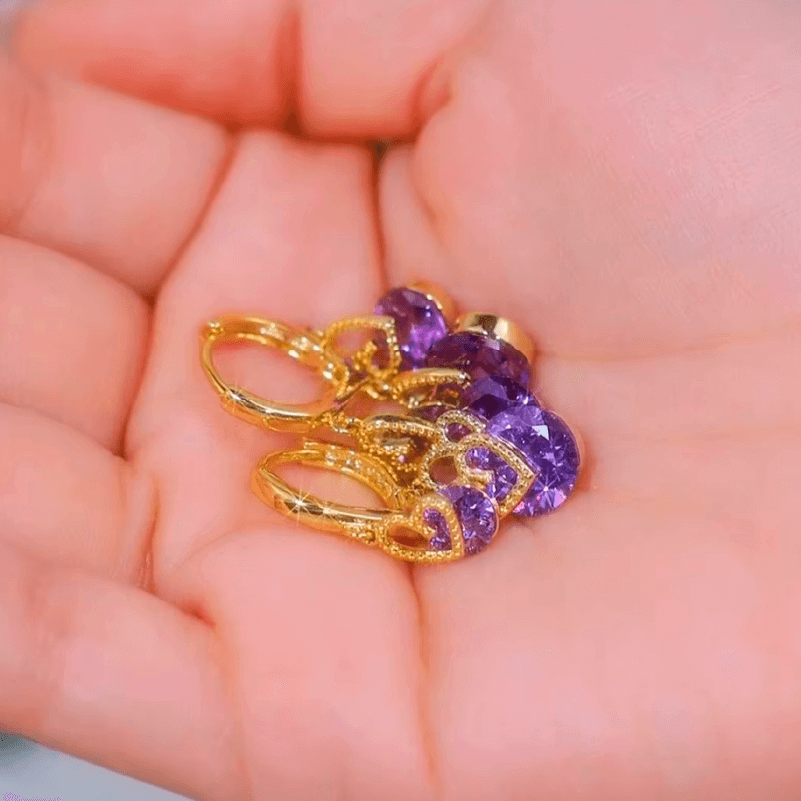 Aretes Lluvia Violet