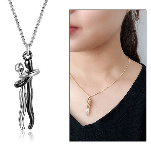 Collar Lovers Together - En plata esterlina