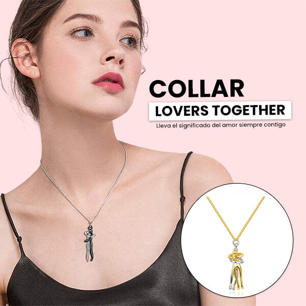 Collar Lovers Together - En plata esterlina